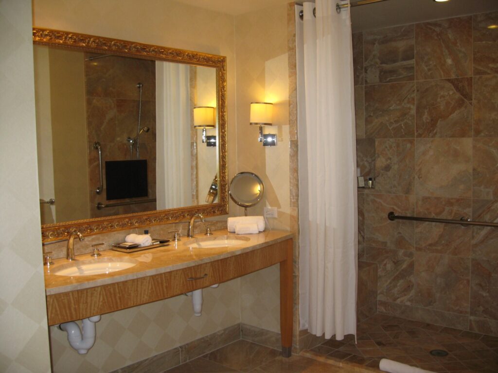 Sconces That Flank A Bathroom Mirror Should Be Installed At Eye Level