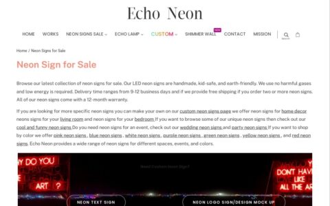 Save 5% On All Echo Neon Purchases