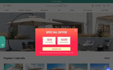 $100 Off : Grand Patio Promo Code